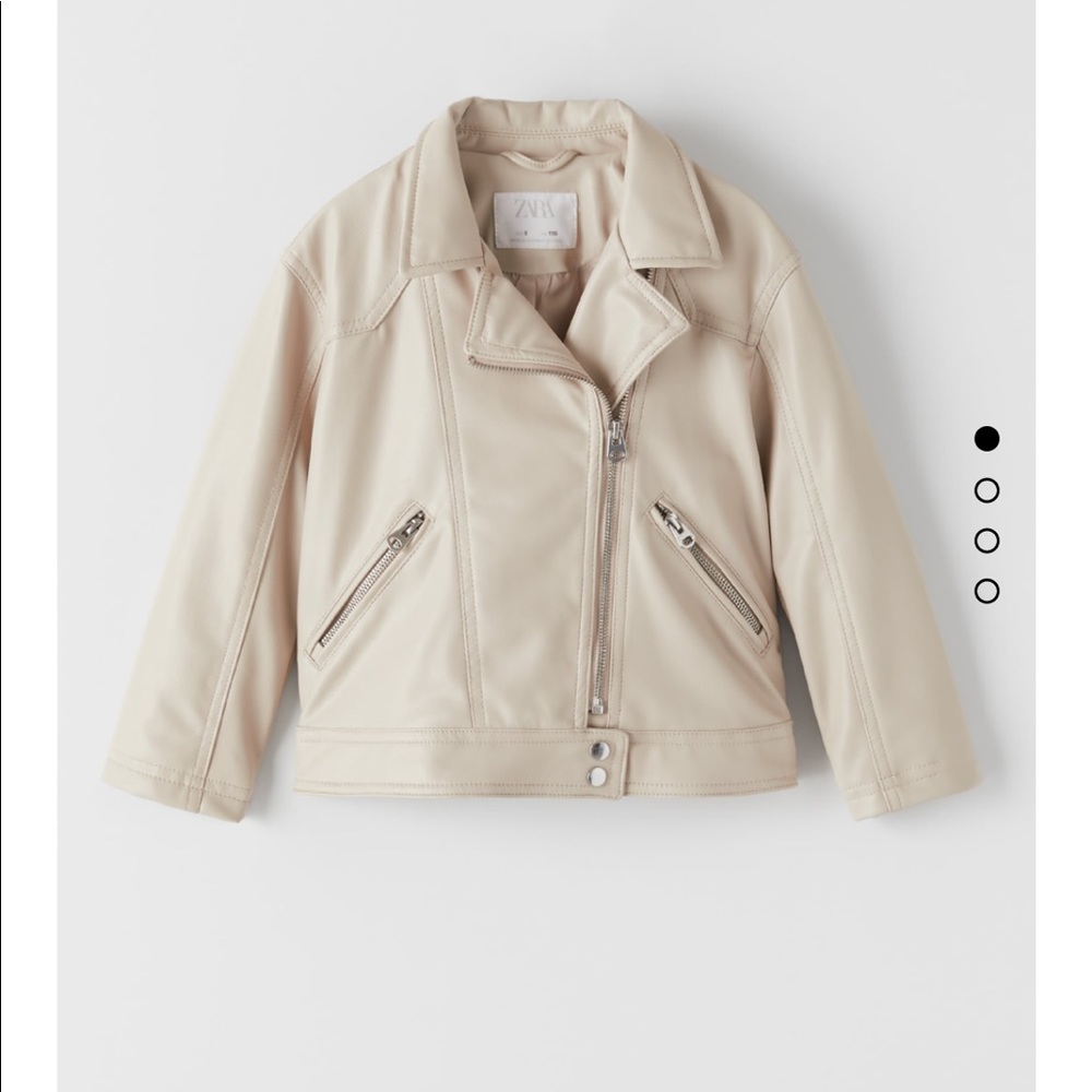 Faux leather biker jacket